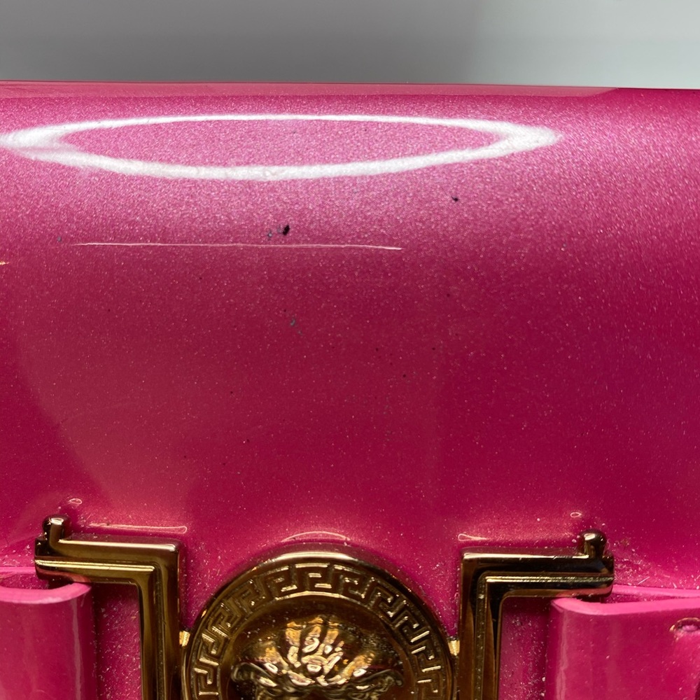 VERSACE WALLET CLUTCH WRISTLET FUSHIA PORTAFOGLIO - Picture 3 of 10